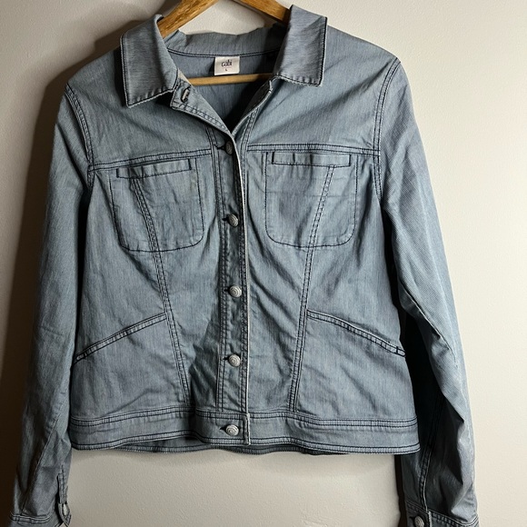 CAbi Jackets & Blazers - Cabi Stripped Jean Jacket. Size L